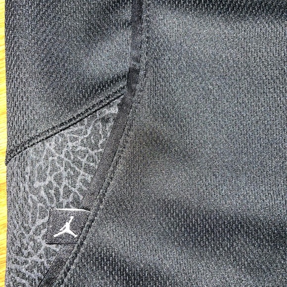 Rare Vintage Nike Air Jordan Black Elephant Print Basketball Shorts Large - Picture 3 of 9